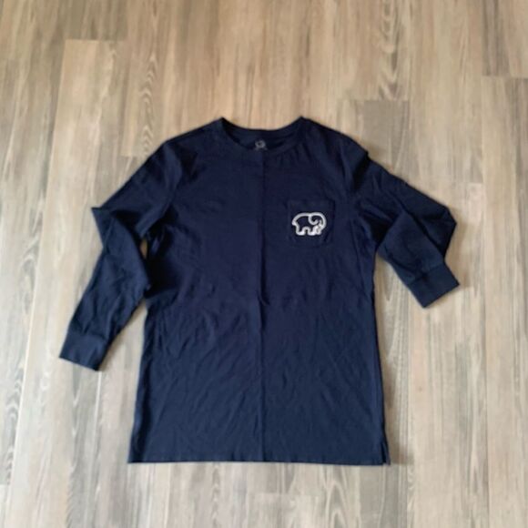 NWOT Navy ivory Ella long sleeve tee size smalll - Picture 3 of 6